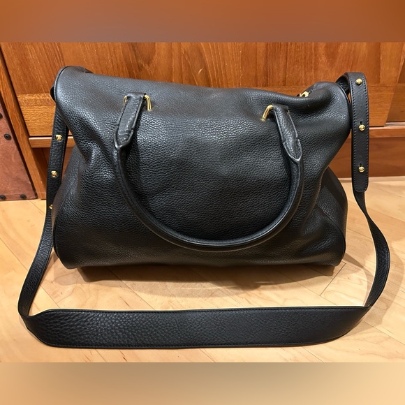 Tom Ford Black Pebbled Leather Frea Freya Satchel Handbag - Picture 2 of 13